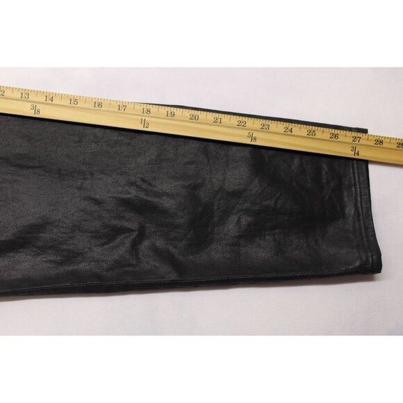 AG Adriano Goldschmied The Caden Tailored Trouser Coated Faux Leather Black 30R - Picture 8 of 12